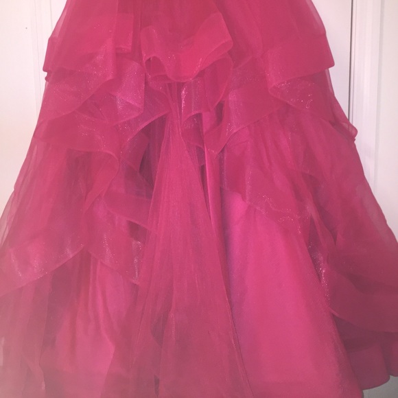 Hot Pink Prom Dress - Picture 5 of 7